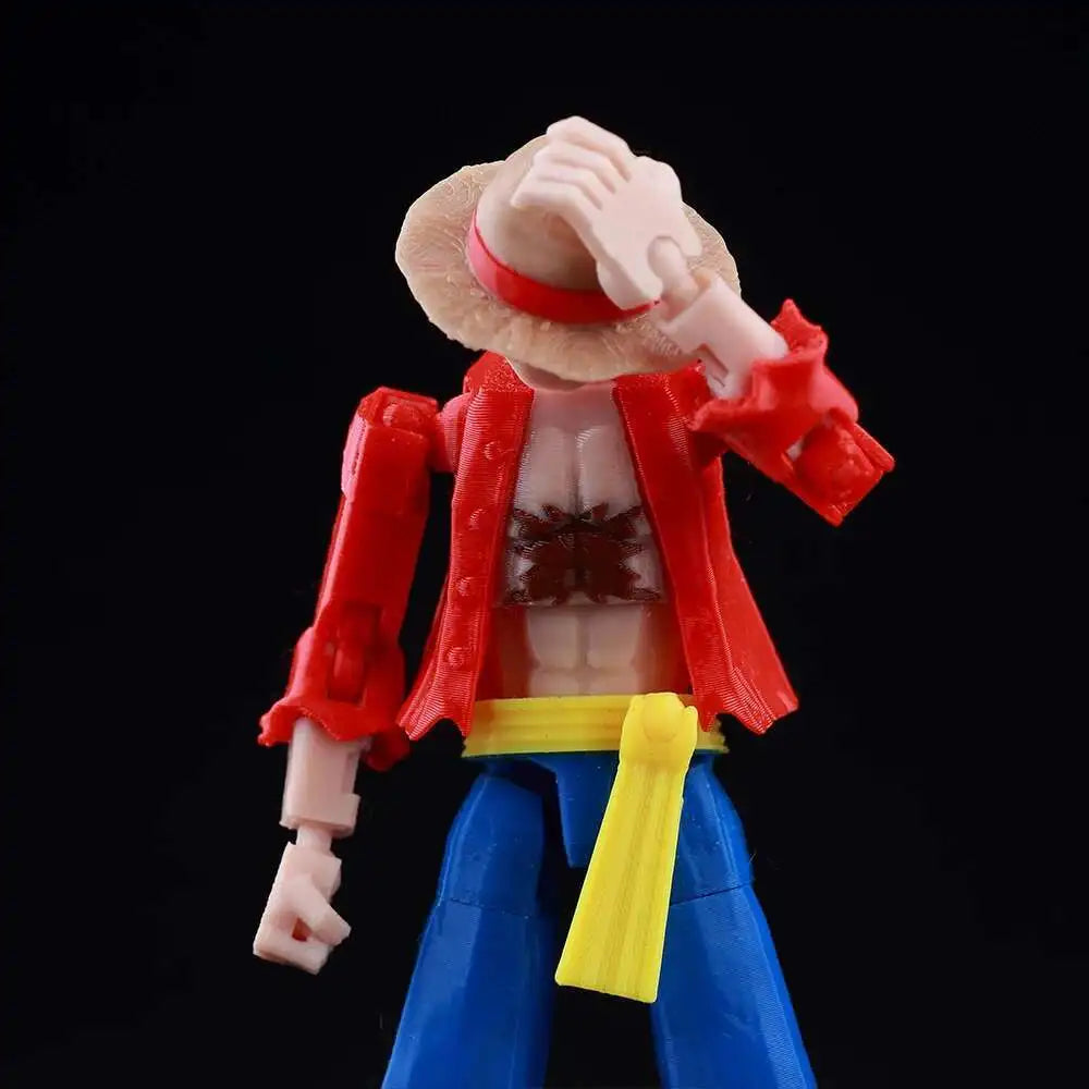 3D Printed One Piece Monkey Luffy 1/12 Scale Anime Action Figure