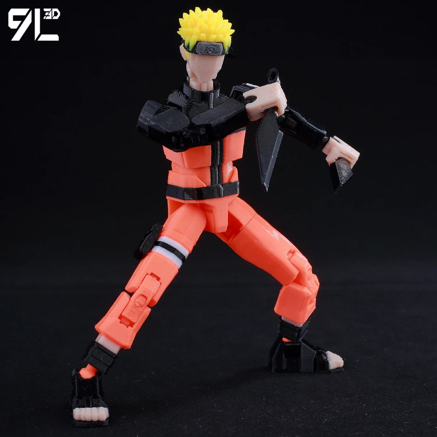 3D Printed Naruto: Shippuden 1/12 Scale Anime Action Figure=