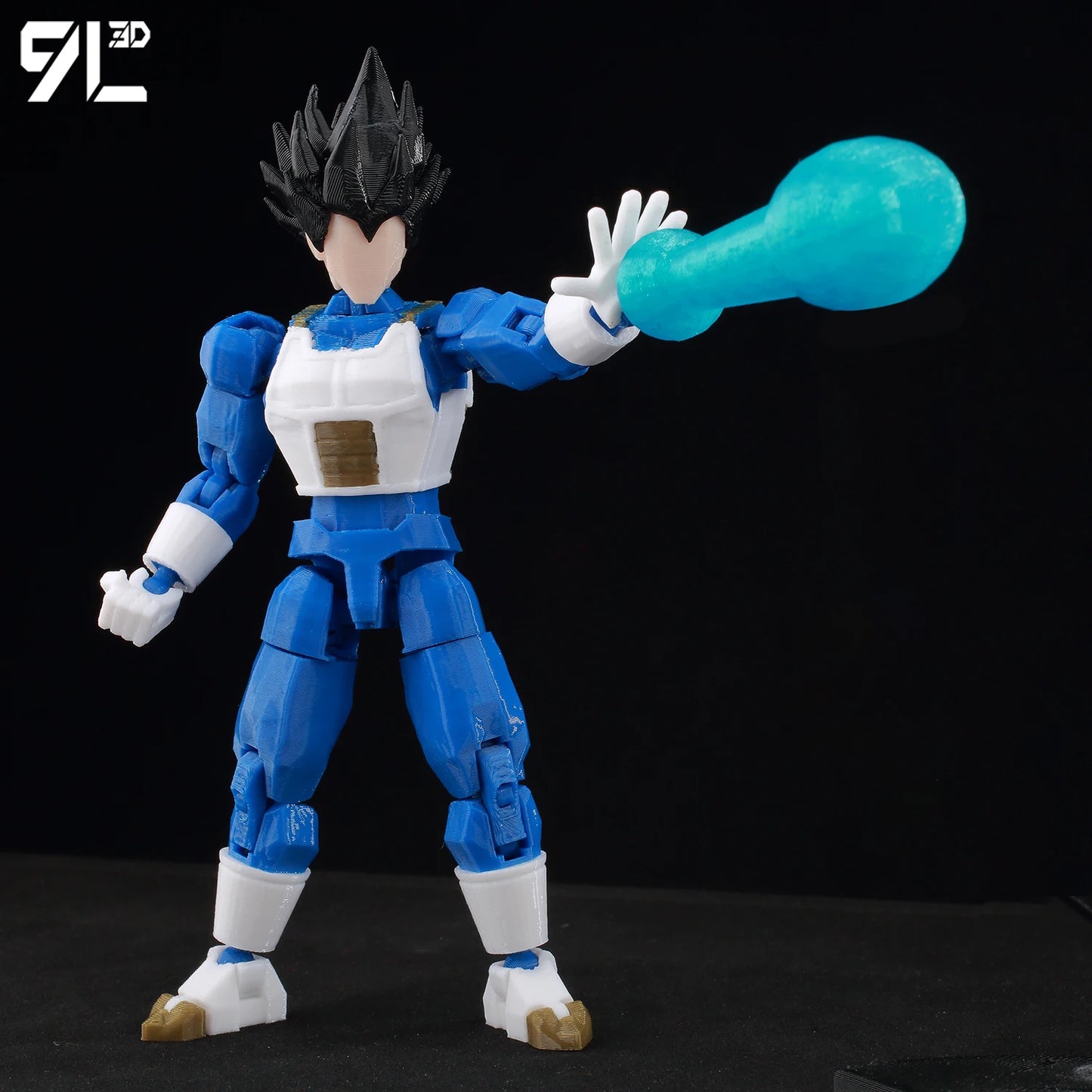 3D Printed Dragon Ball Super HG Saiyan Vegeta Action Figure