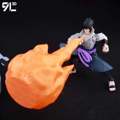 3D Printed Naruto: Shippuden Sasuke 1/12 Scale Anime Action Figure
