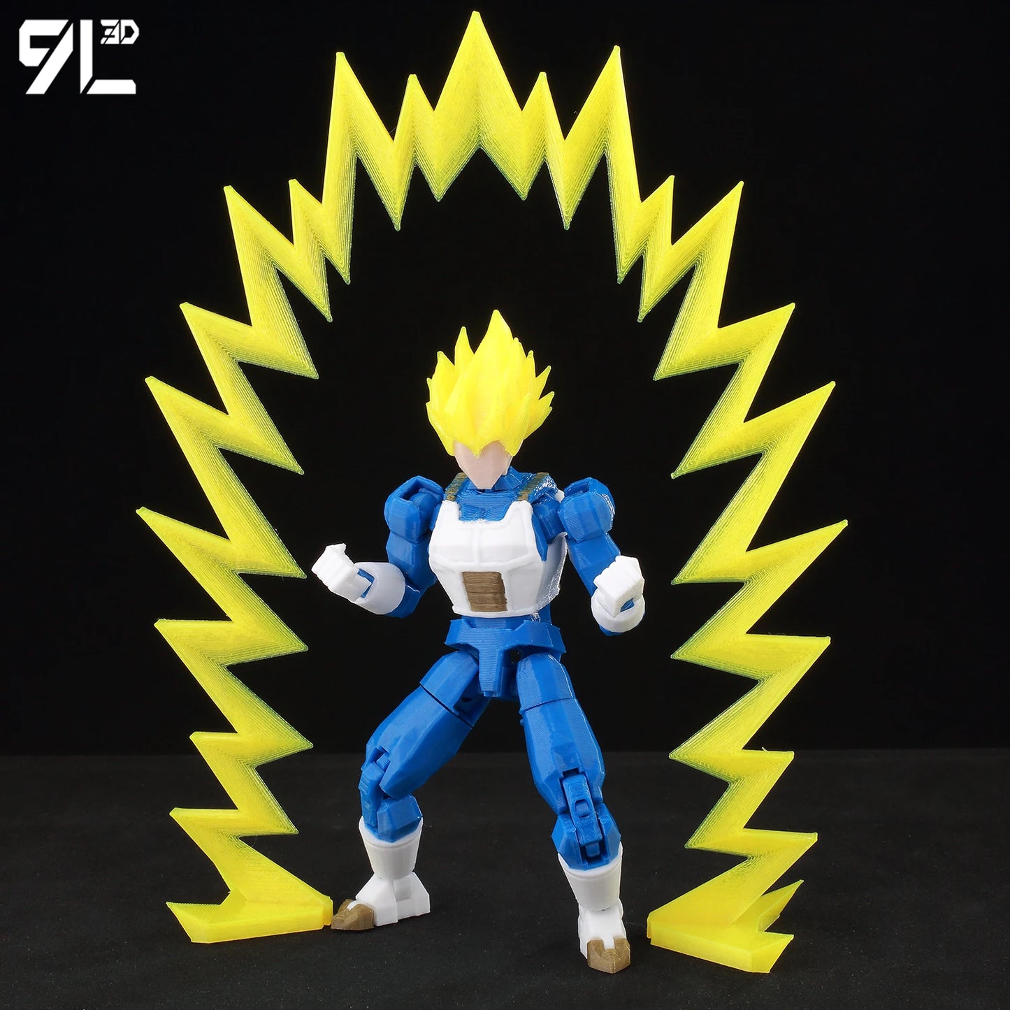 3D Printed Dragon Ball Super HG Saiyan Vegeta Action Figure