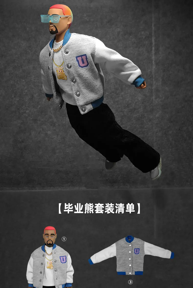GOON Original 1/6 Scale 12" Kanye West Graduation Dropout Bear Action Figure