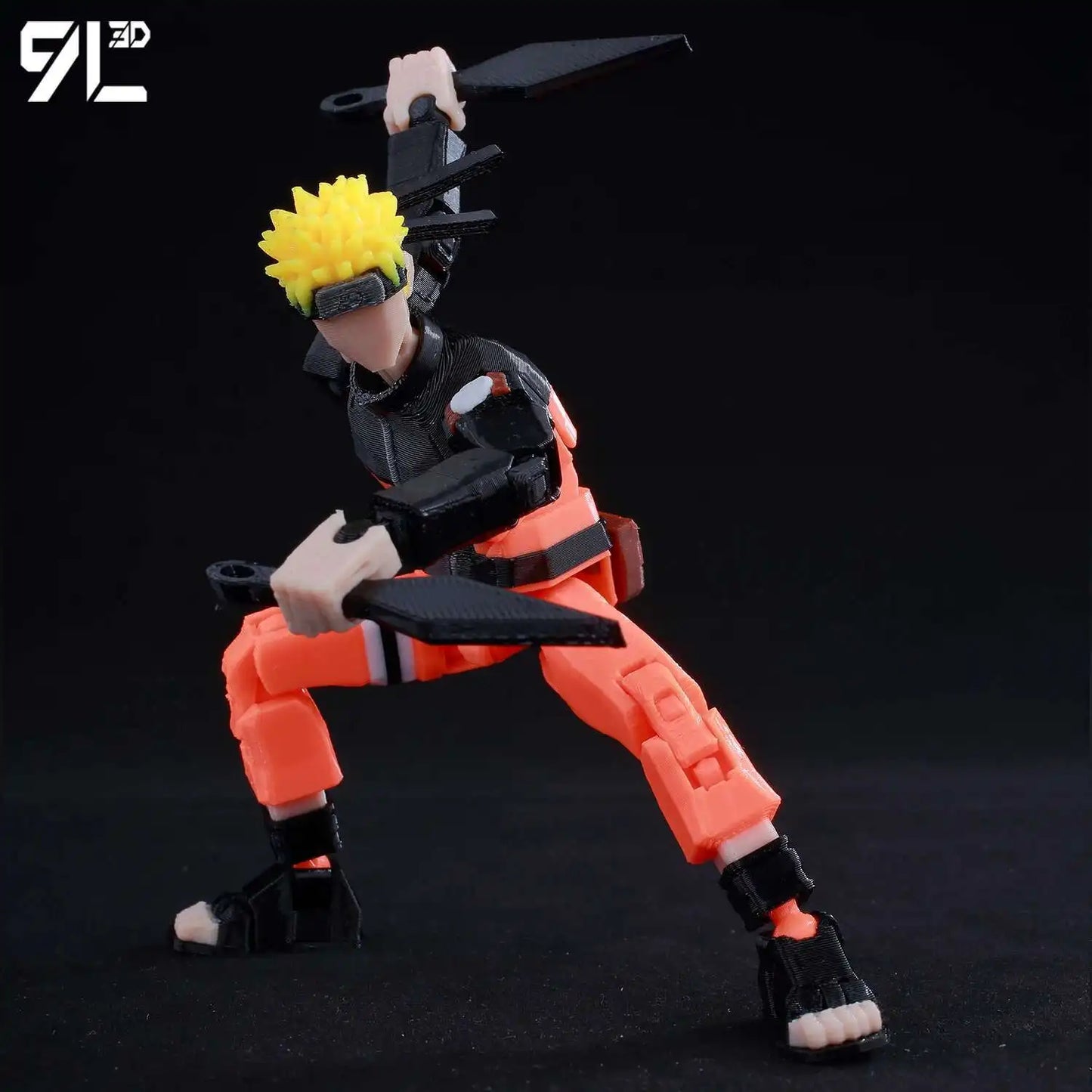 3D Printed Naruto: Shippuden 1/12 Scale Anime Action Figure=
