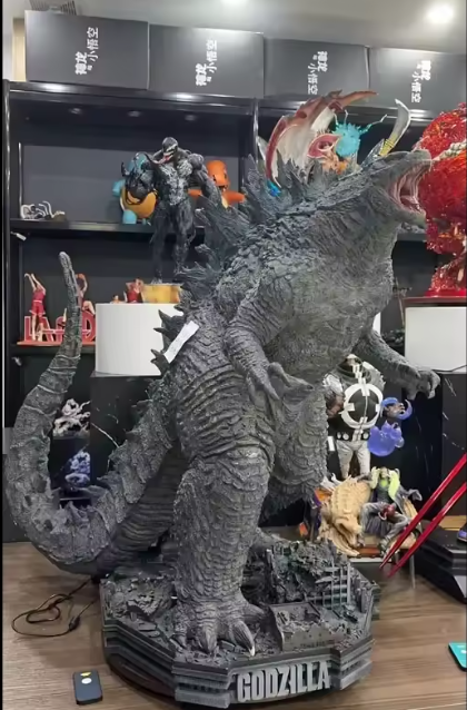 20" Giant Godzilla Heat Ray Figure – Light Up PVC Movie Model Collectible Toy