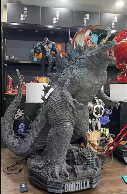 20" Giant Godzilla Heat Ray Figure – Light Up PVC Movie Model Collectible Toy