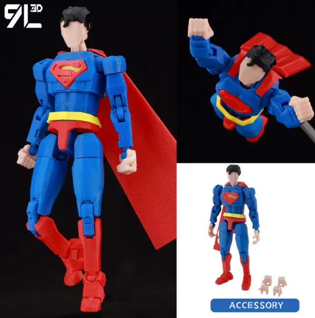 3D Printed DC Multiverse 2025 Superman New Movie 6-Inch 1/12 Scale Action Figure