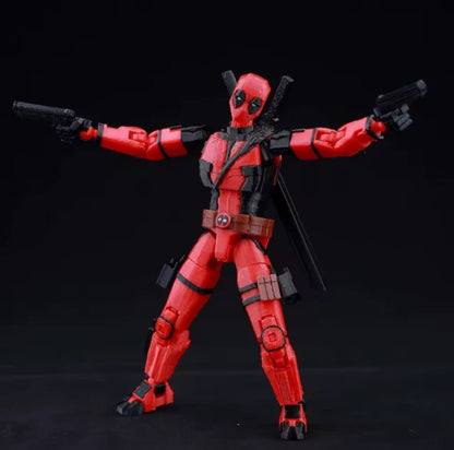 3D Printed Deadpool Wade Wilson - Marvel Characters Action Figures w/ Accessories