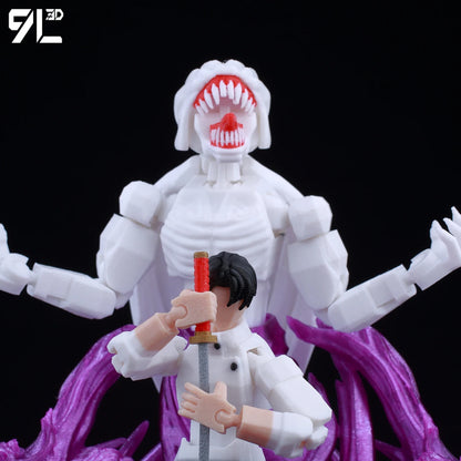 3D Printed Yuta Okkotsu Super Curse Onryo Kurimoto Rika 1/12 Scale Anime Figure