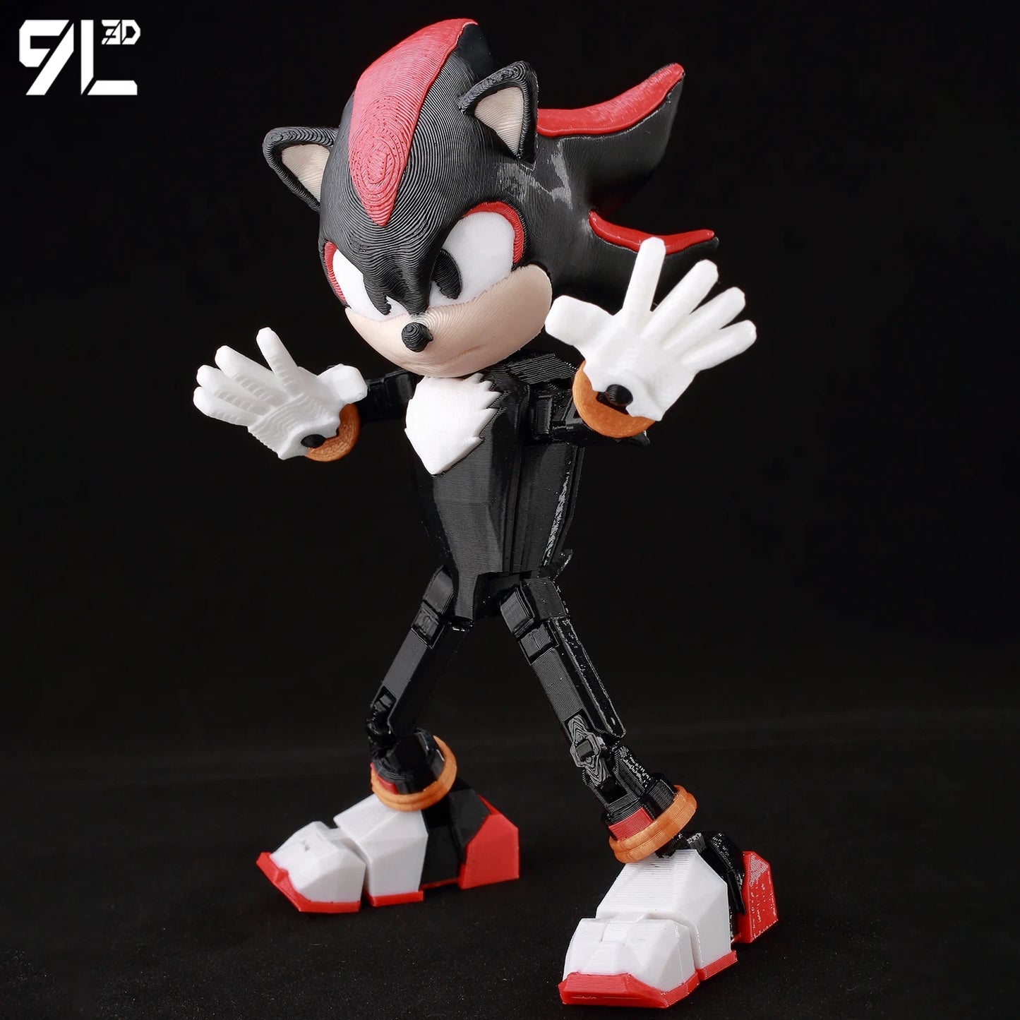 3D Printed Shadow the Hedgehog Sonic the Hedgehog Anime Action Figure