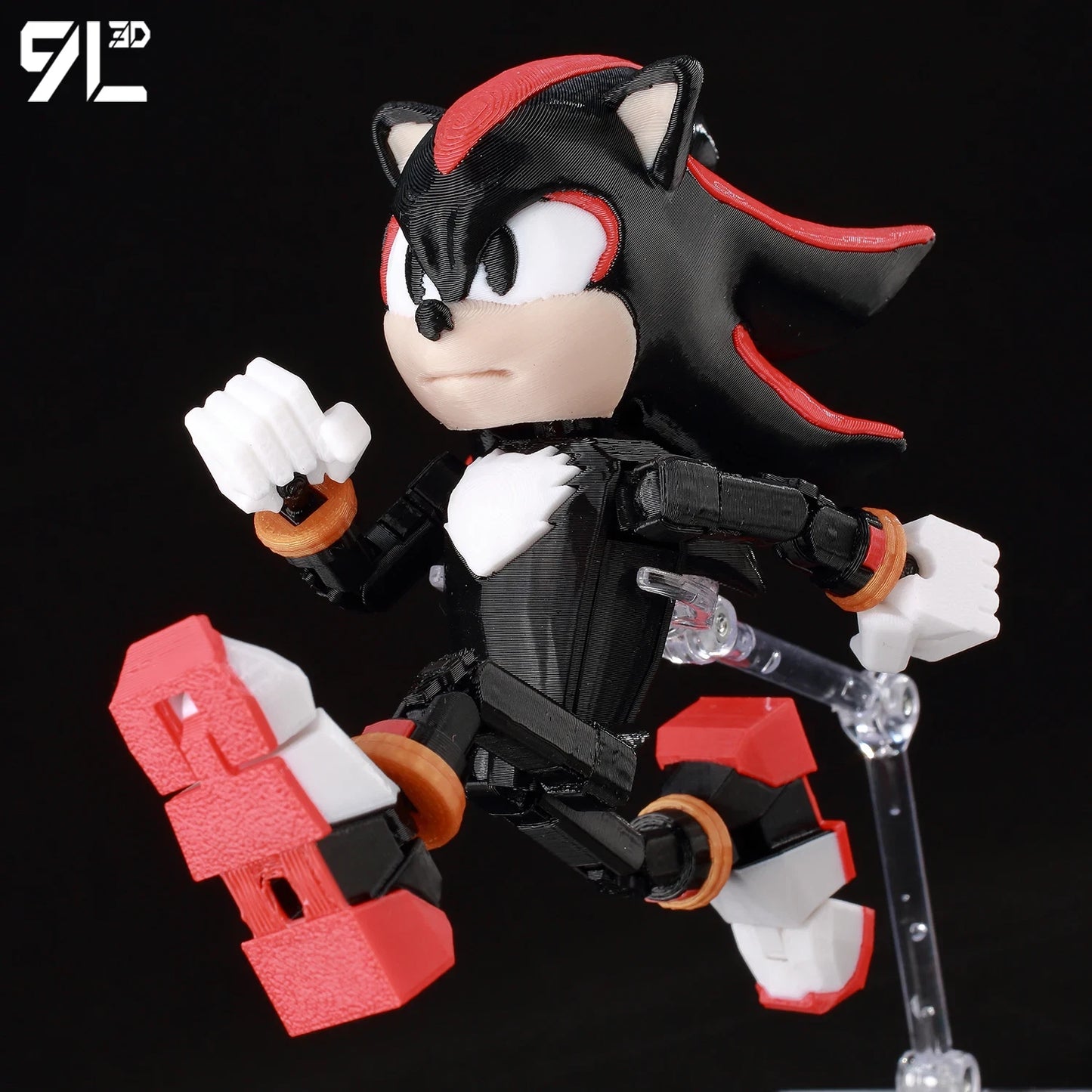 3D Printed Shadow the Hedgehog Sonic the Hedgehog Anime Action Figure