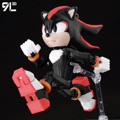 3D Printed Shadow the Hedgehog Sonic the Hedgehog Anime Action Figure