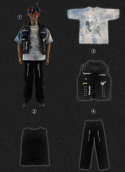 RIP Juicewrld 666 12 Inch Action Figure Set 1/6 action 1/2 type Popstar Collection