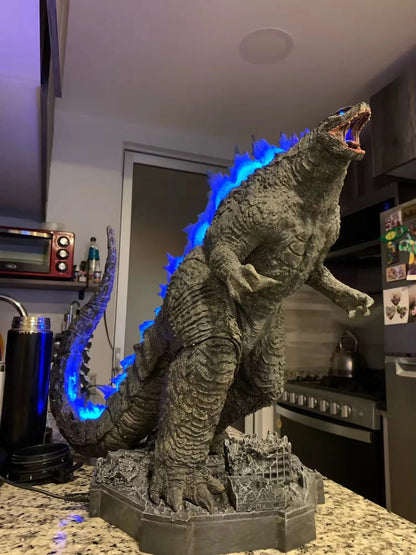 20" Giant Godzilla Heat Ray Figure – Light Up PVC Movie Model Collectible Toy