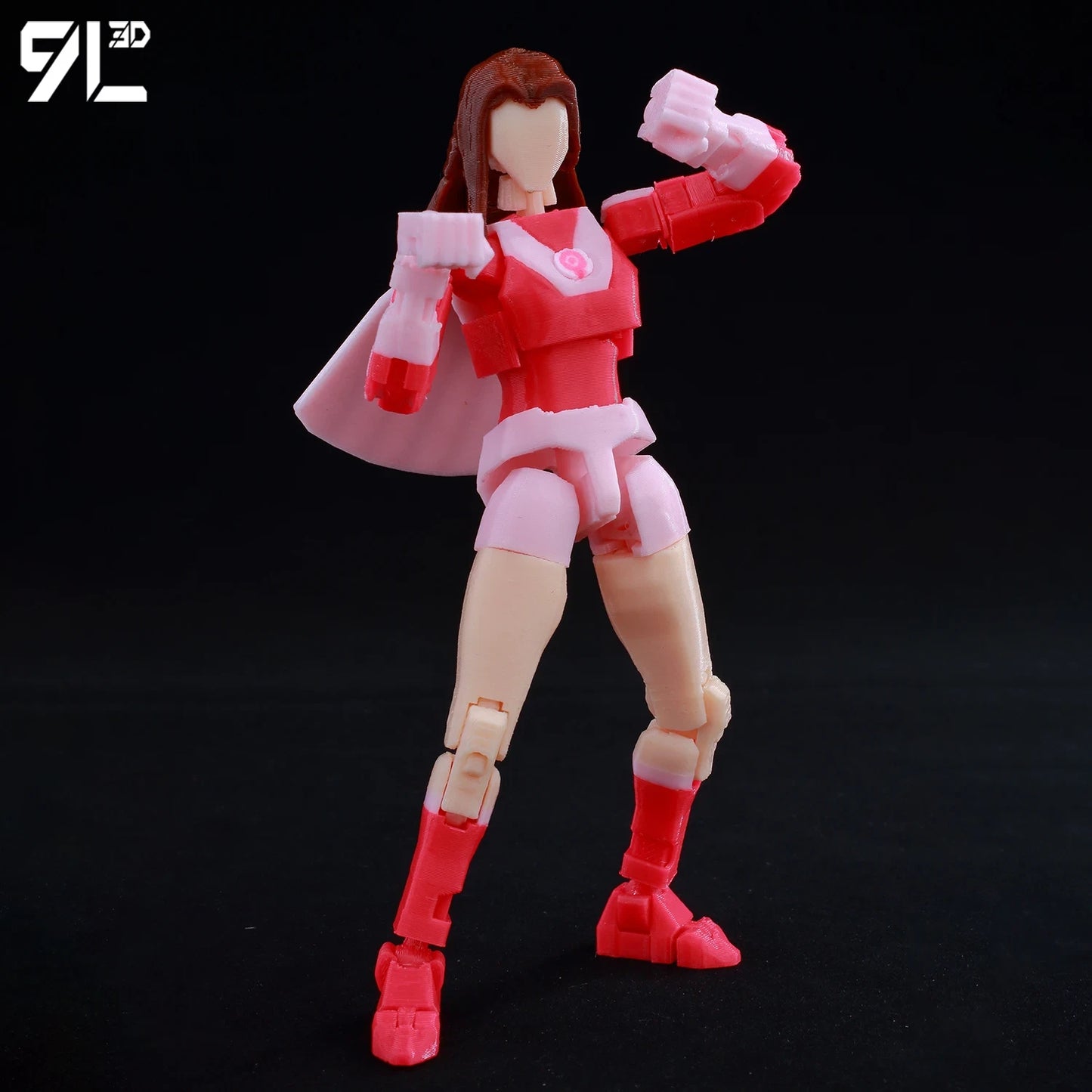 3D Printed Invincible Atom Eve Action Figure - Multi-Jointed Superhero Anime