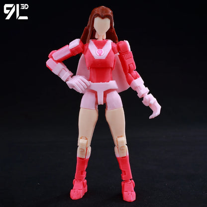 3D Printed Invincible Atom Eve Action Figure - Multi-Jointed Superhero Anime