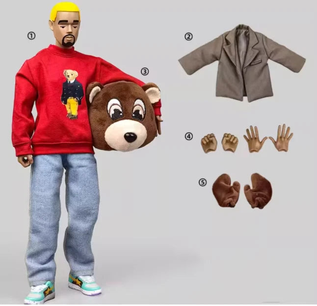 GOON Original 1/6 Scale College Dropout Bear Collection Set Toy Model F 12" Doll