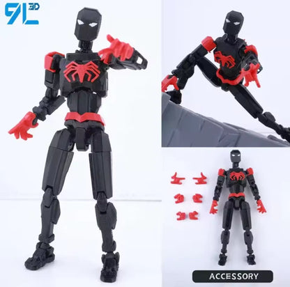 3D Printed Spider-Man Ironspider Action Figure Anime Dummy Model Multi-joint