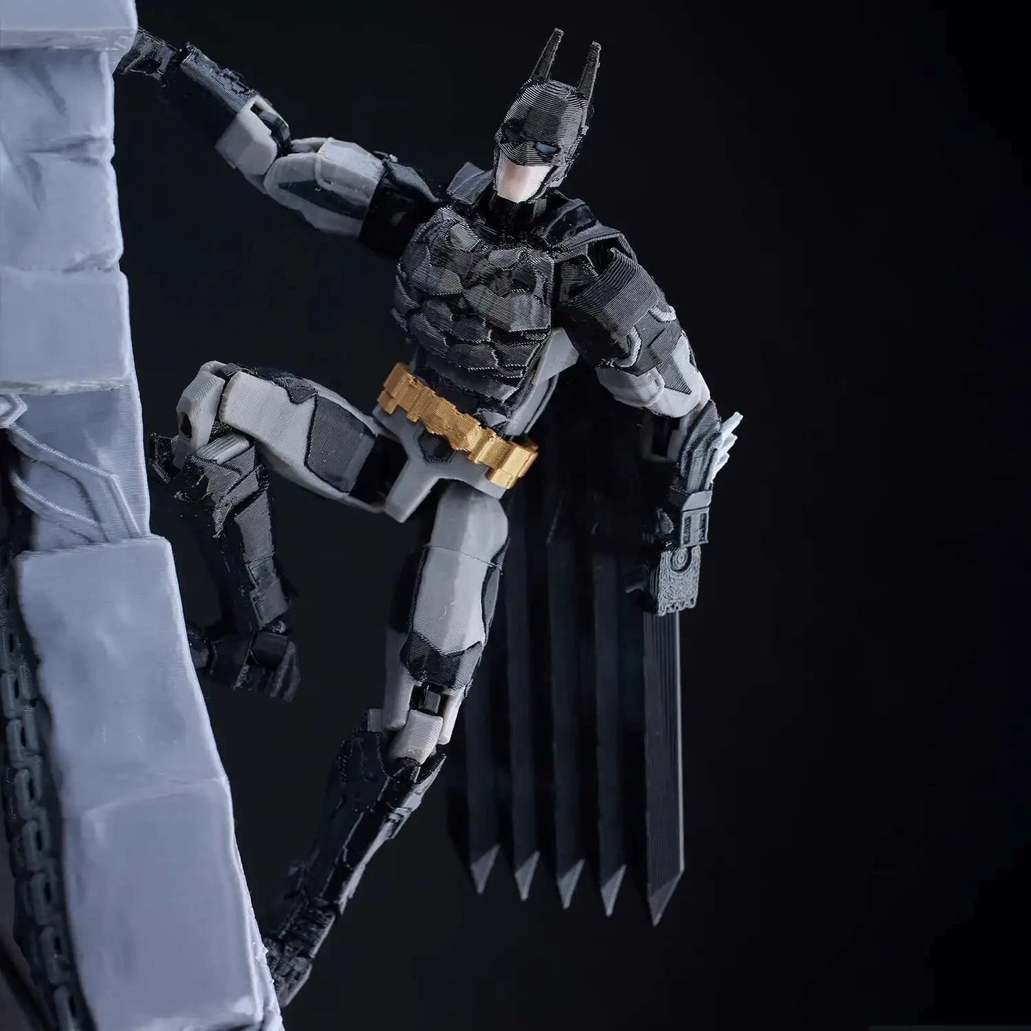 3D Printed 5" Batman Arkham Knight Action Figure 1/12 DC Superheroes New Limited
