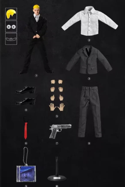 Goon Original 1/6 Scale Trendy Rap god Eminem Set Suit 8 Mile Suit Action Figure