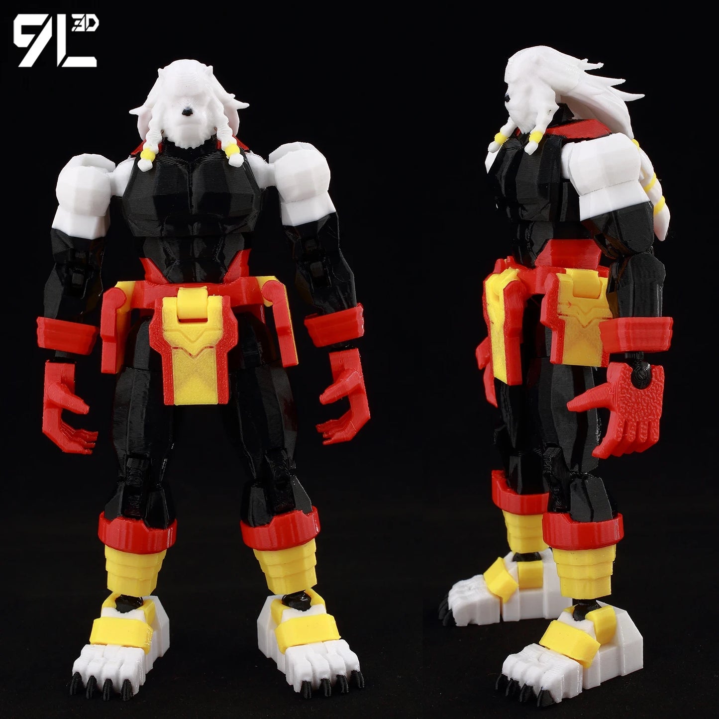 3D Printed 1/12 Anime Hero Battle Beast Invincible S3 w/Axe Action Figure