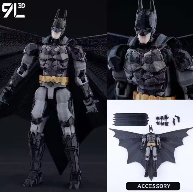 3D Printed 5" Batman Arkham Knight Action Figure 1/12 DC Superheroes New Limited