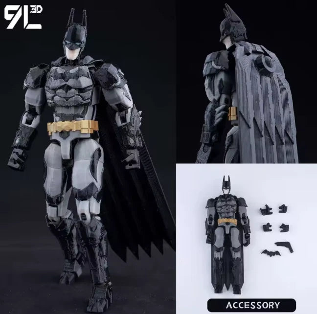 3D Printed 5" Batman Arkham Knight Action Figure 1/12 DC Superheroes New Limited