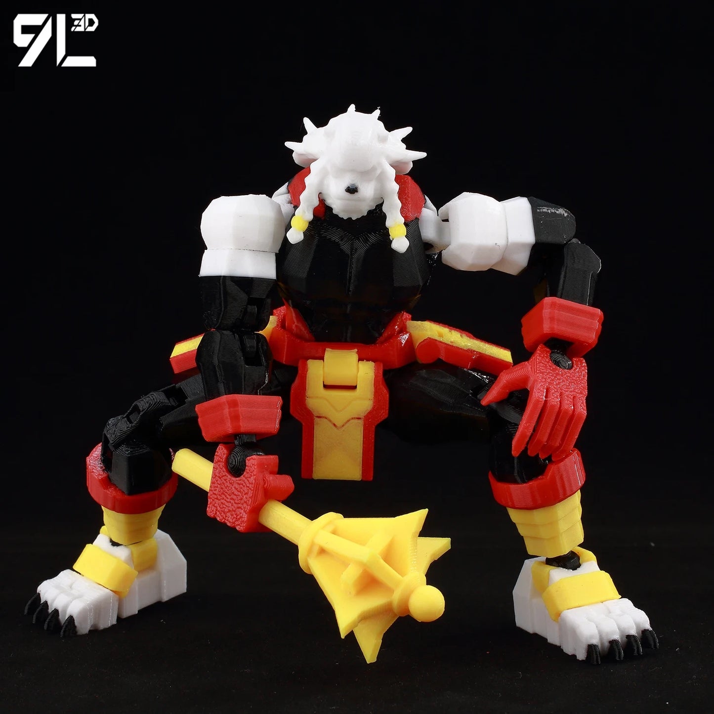 3D Printed 1/12 Anime Hero Battle Beast Invincible S3 w/Axe Action Figure