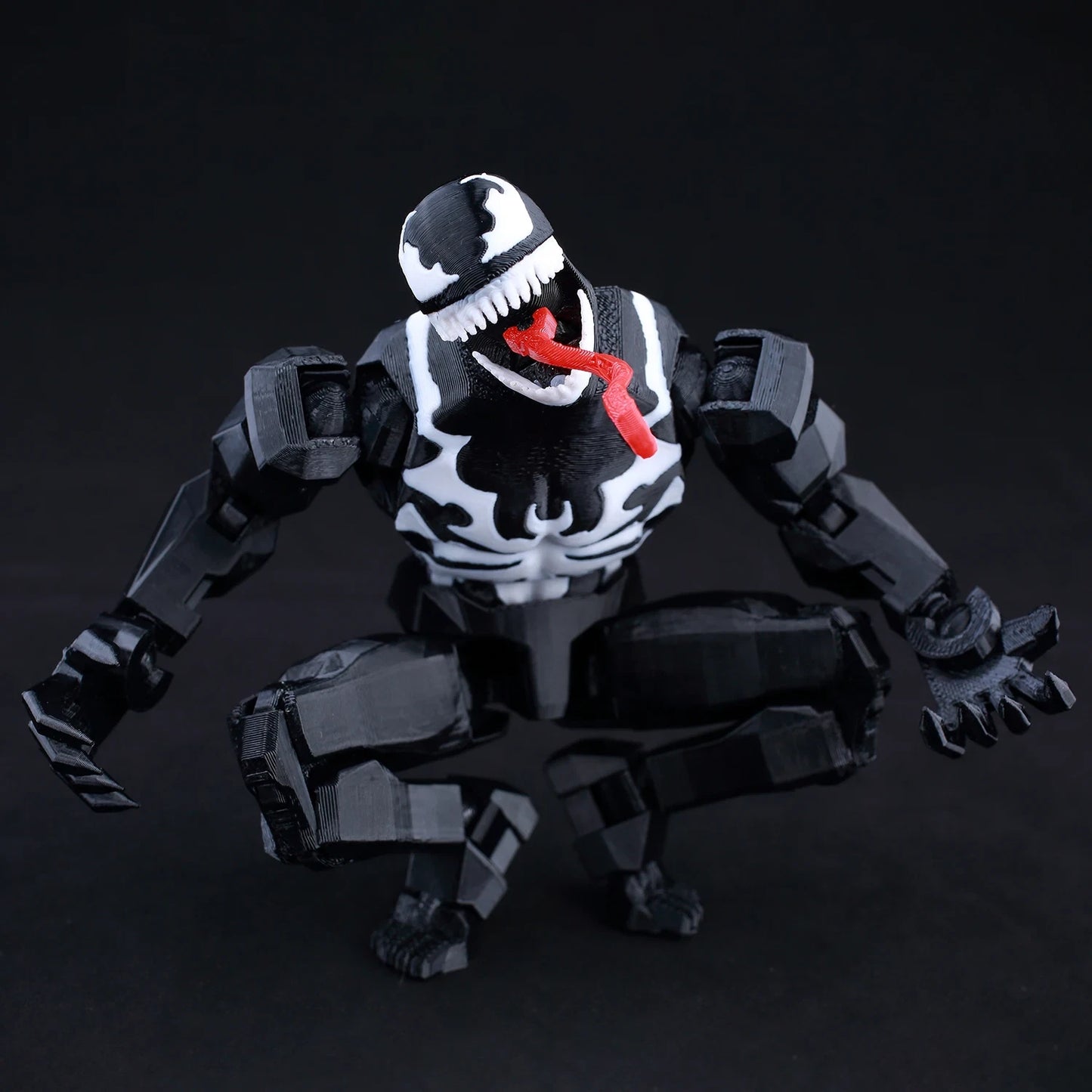 3D Printed 8" Venom Eddie Brock Carnage Marvel Legends Action Figure Multi-Joint