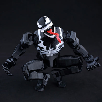 3D Printed 8" Venom Eddie Brock Carnage Marvel Legends Action Figure Multi-Joint