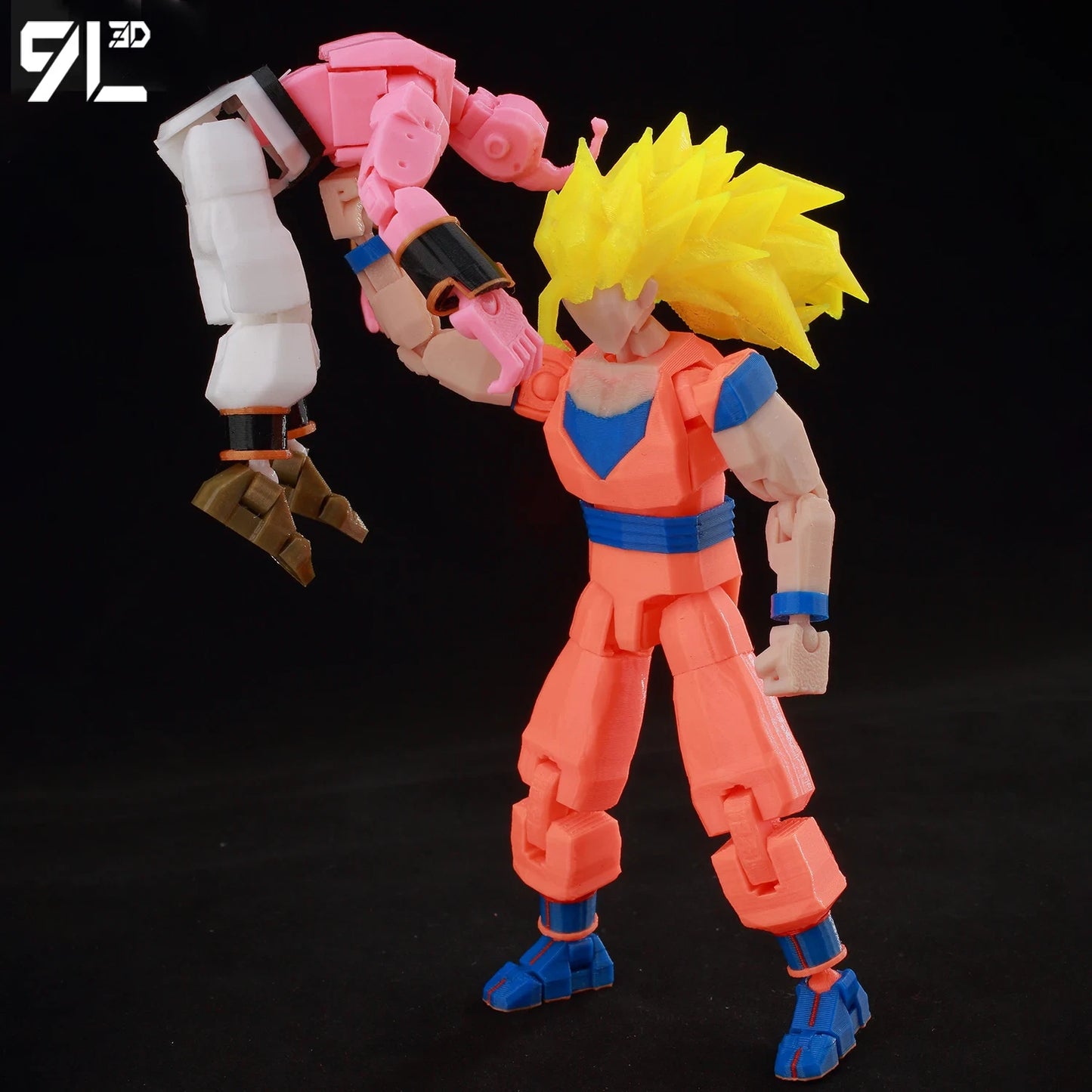3D Printed 5.5in Super Majin Buu Dragonball Z Model Anime Villain Action Figure