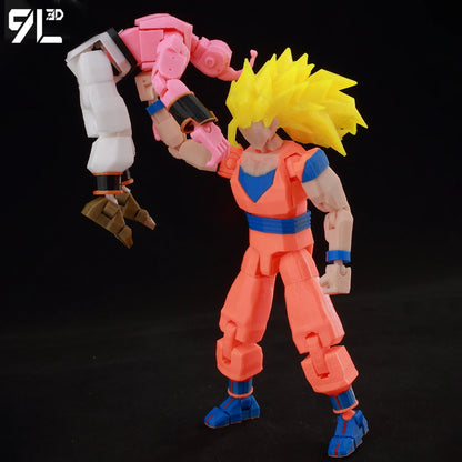 3D Printed 5.5in Super Majin Buu Dragonball Z Model Anime Villain Action Figure