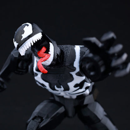 3D Printed 8" Venom Eddie Brock Carnage Marvel Legends Action Figure Multi-Joint