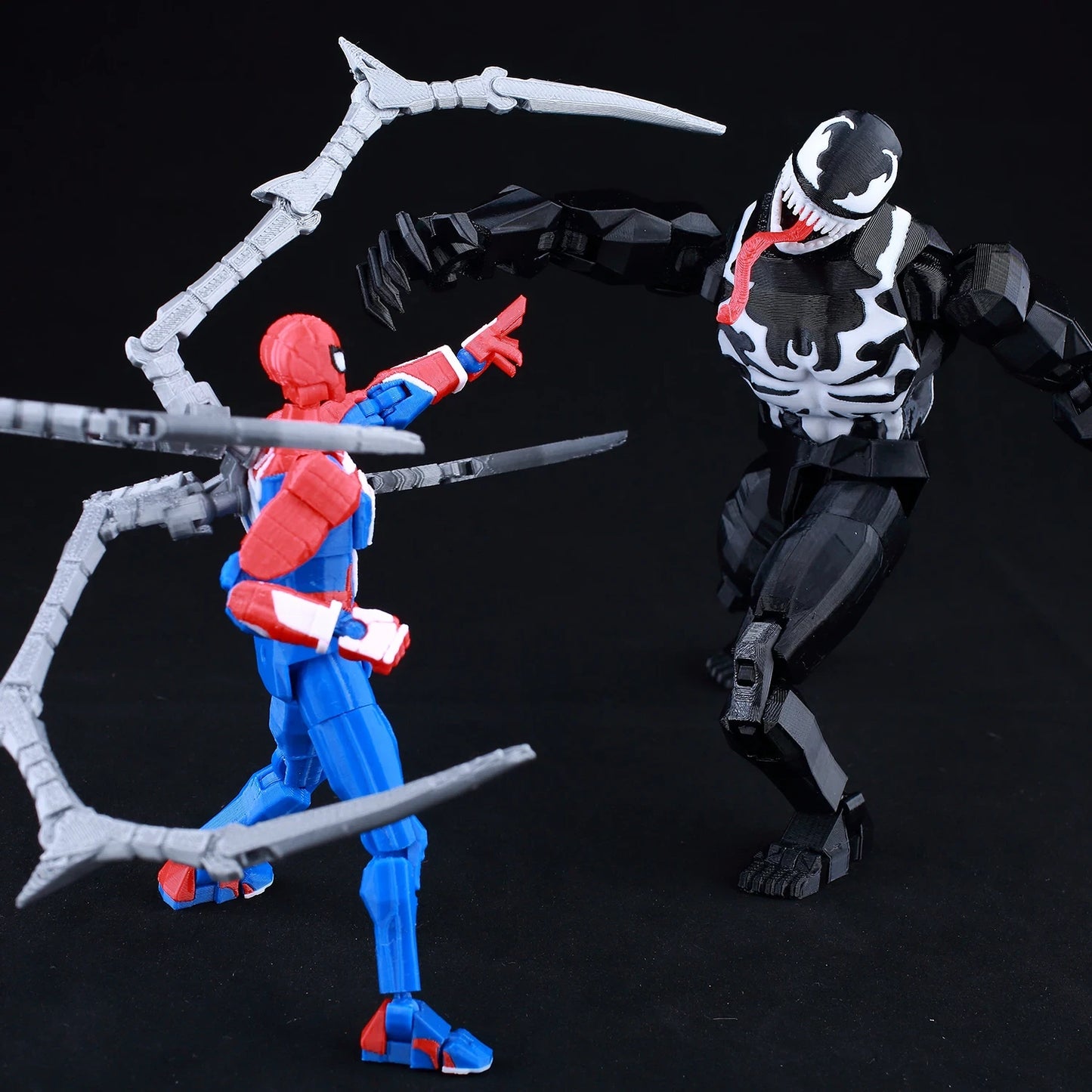3D Printed 8" Venom Eddie Brock Carnage Marvel Legends Action Figure Multi-Joint