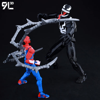 3D Printed 8" Venom Eddie Brock Carnage Marvel Legends Action Figure Multi-Joint