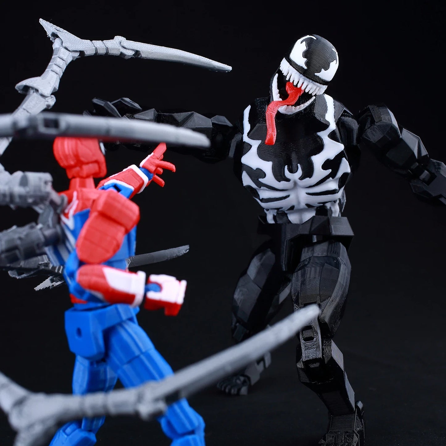 3D Printed 8" Venom Eddie Brock Carnage Marvel Legends Action Figure Multi-Joint