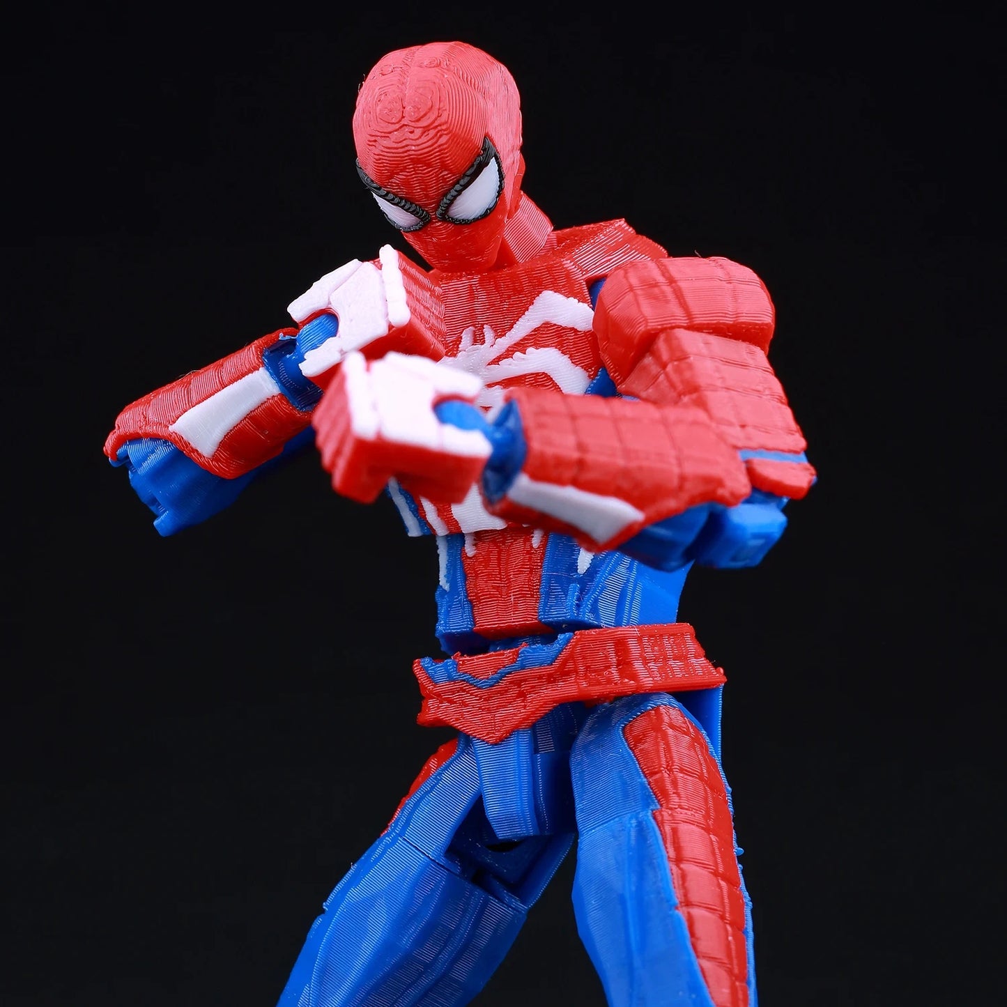 3D Printed Spider-Man Ironspider Action Figure Anime Dummy Model Multi-joint