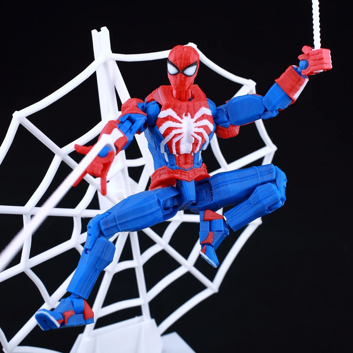 3D Printed Spider-Man Ironspider Action Figure Anime Dummy Model Multi-joint