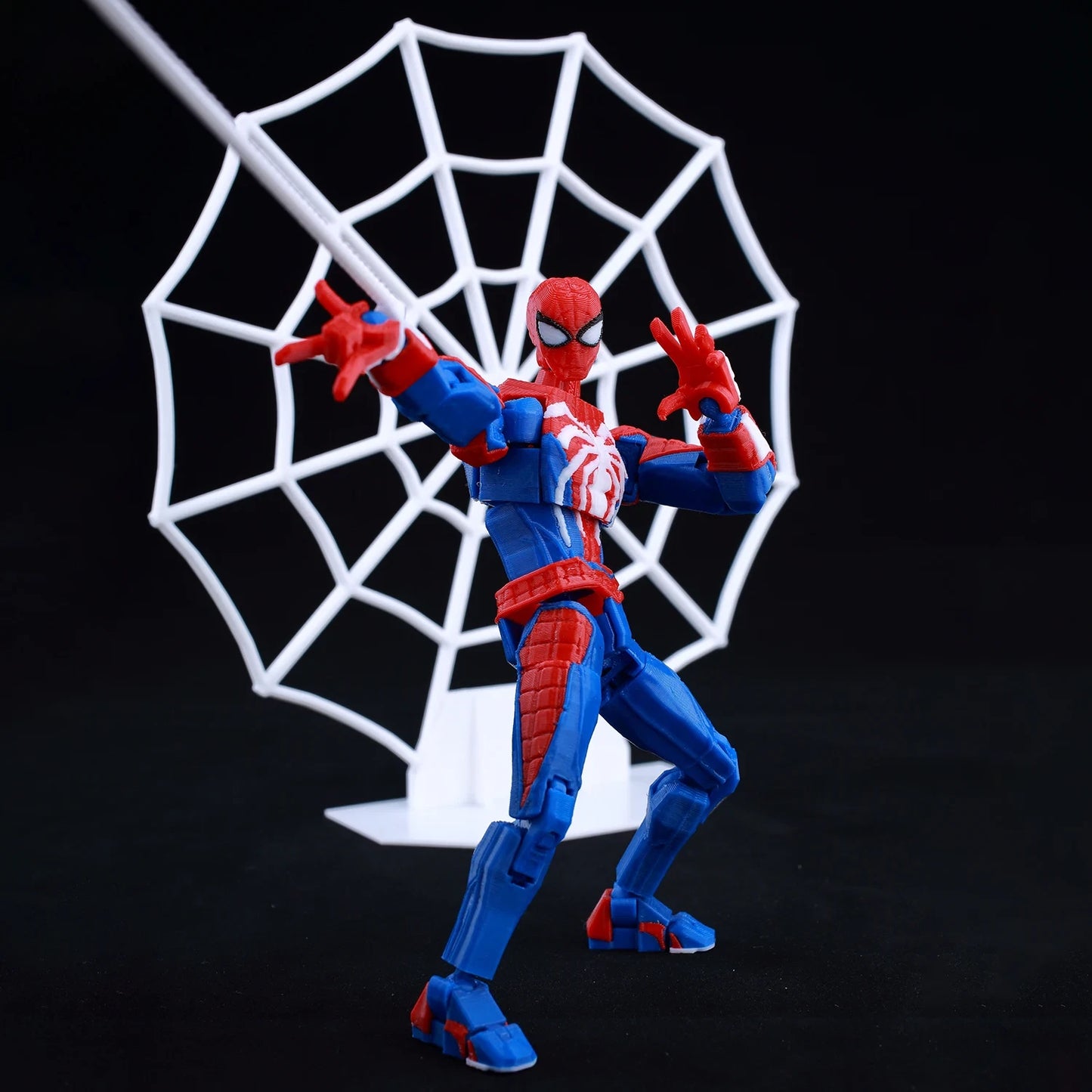 3D Printed Spider-Man Ironspider Action Figure Anime Dummy Model Multi-joint