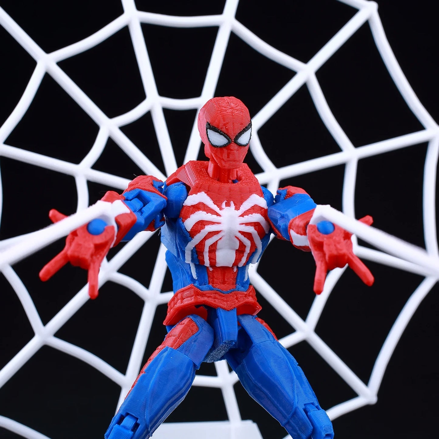 3D Printed Spider-Man Ironspider Action Figure Anime Dummy Model Multi-joint