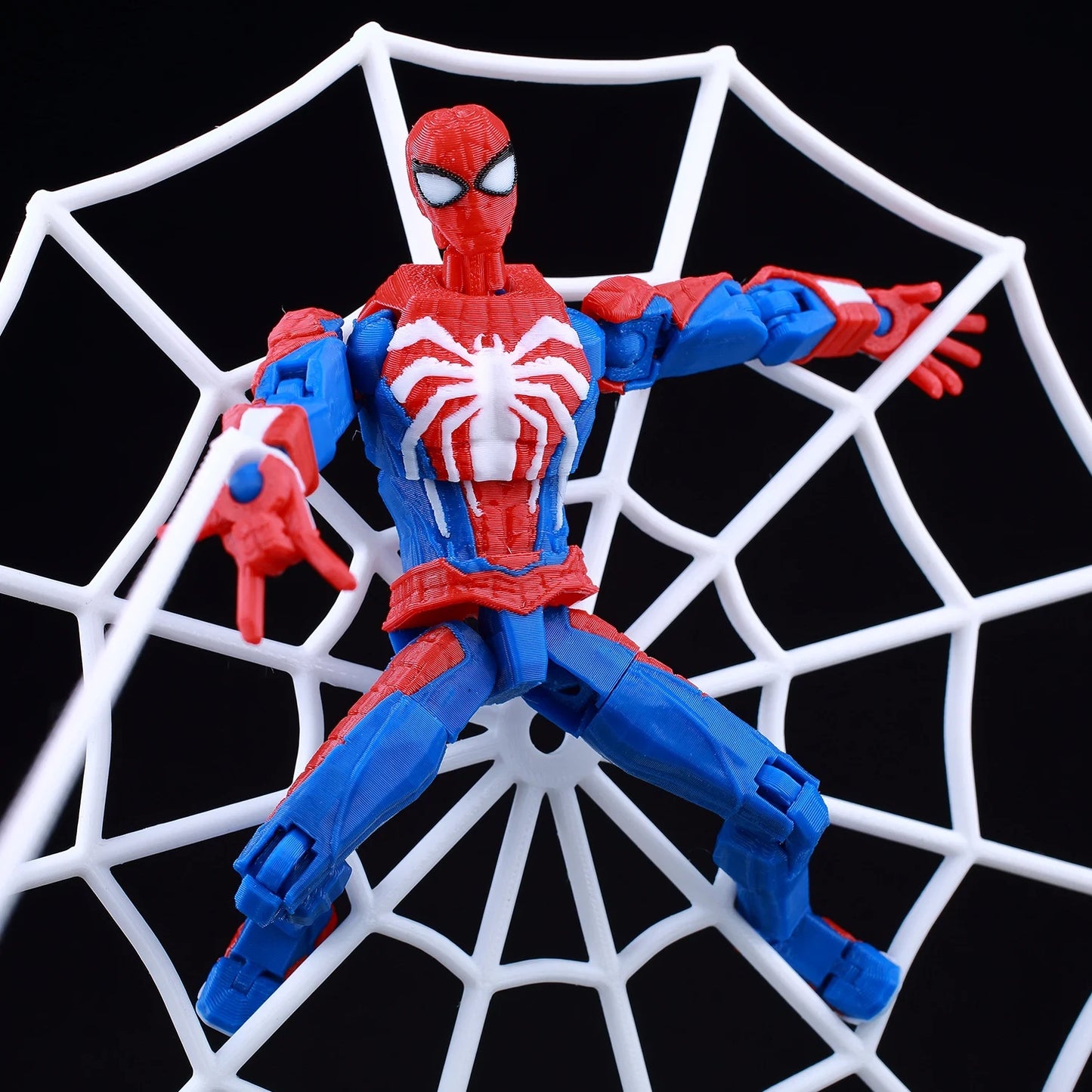 3D Printed Spider-Man Ironspider Action Figure Anime Dummy Model Multi-joint