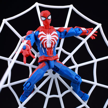 3D Printed Spider-Man Ironspider Action Figure Anime Dummy Model Multi-joint