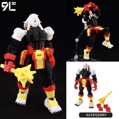 3D Printed 1/12 Anime Hero Battle Beast Invincible S3 w/Axe Action Figure
