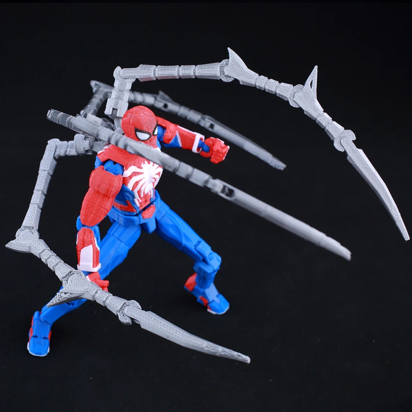 3D Printed Spider-Man Ironspider Action Figure Anime Dummy Model Multi-joint