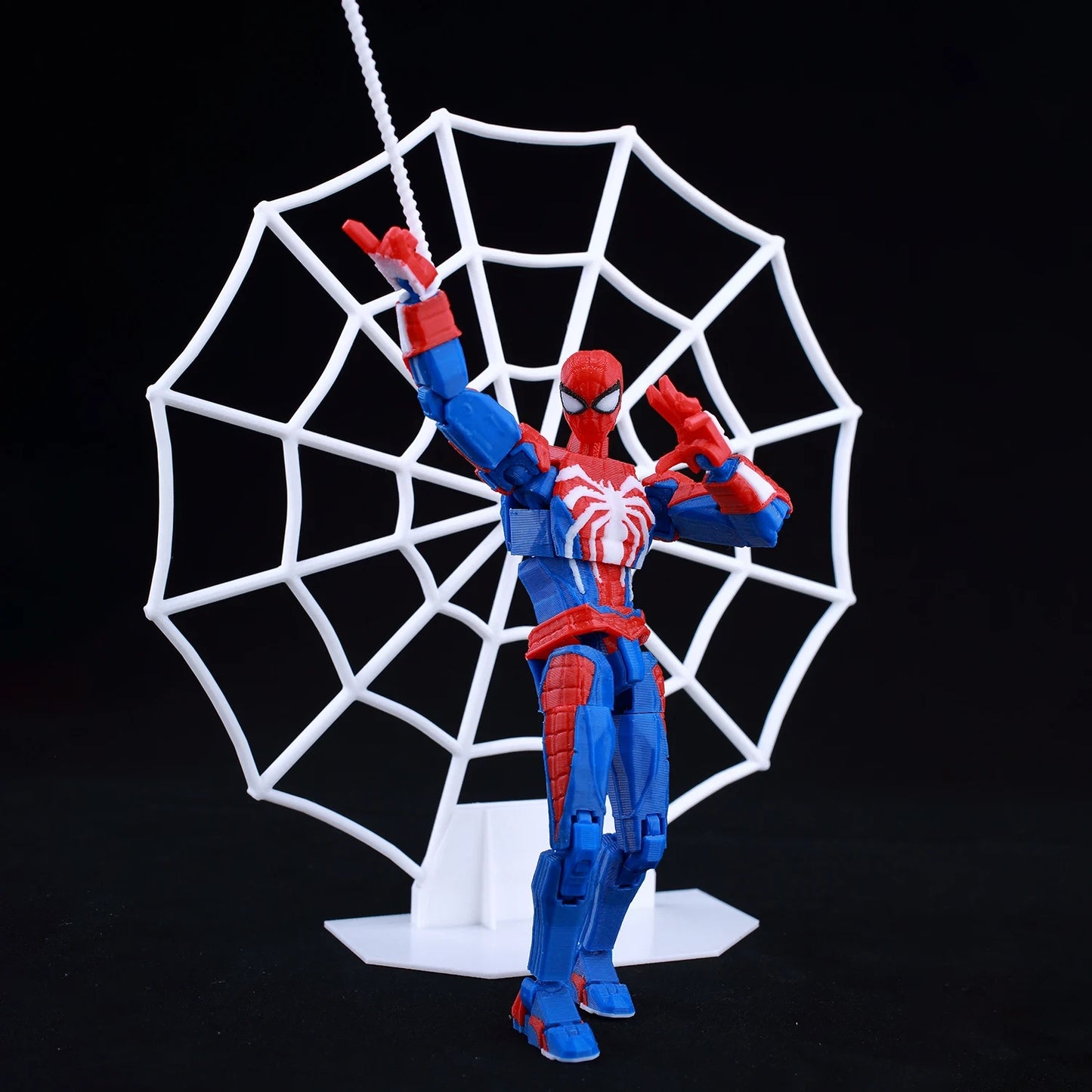 3D Printed Spider-Man Ironspider Action Figure Anime Dummy Model Multi-joint