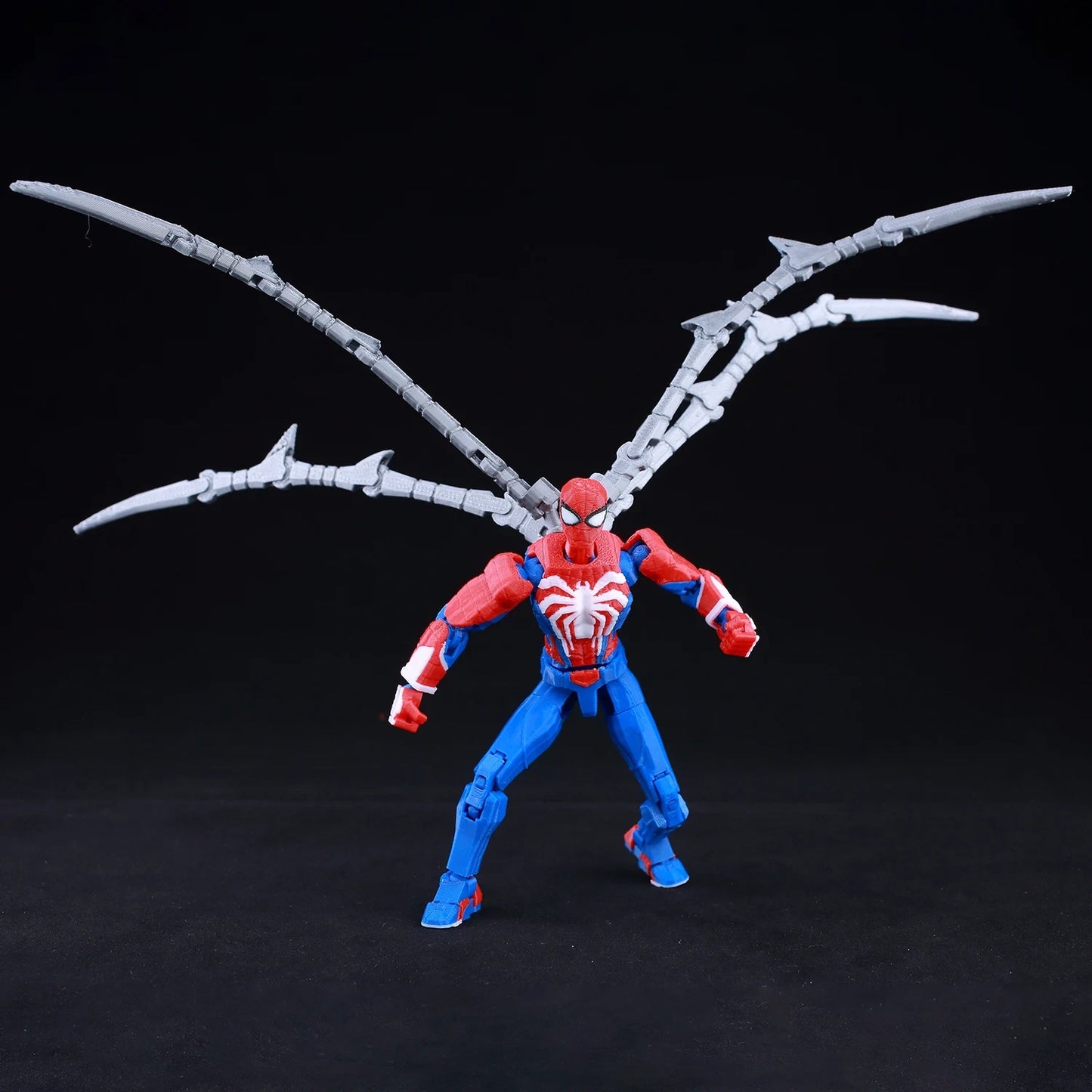 3D Printed Spider-Man Ironspider Action Figure Anime Dummy Model Multi-joint