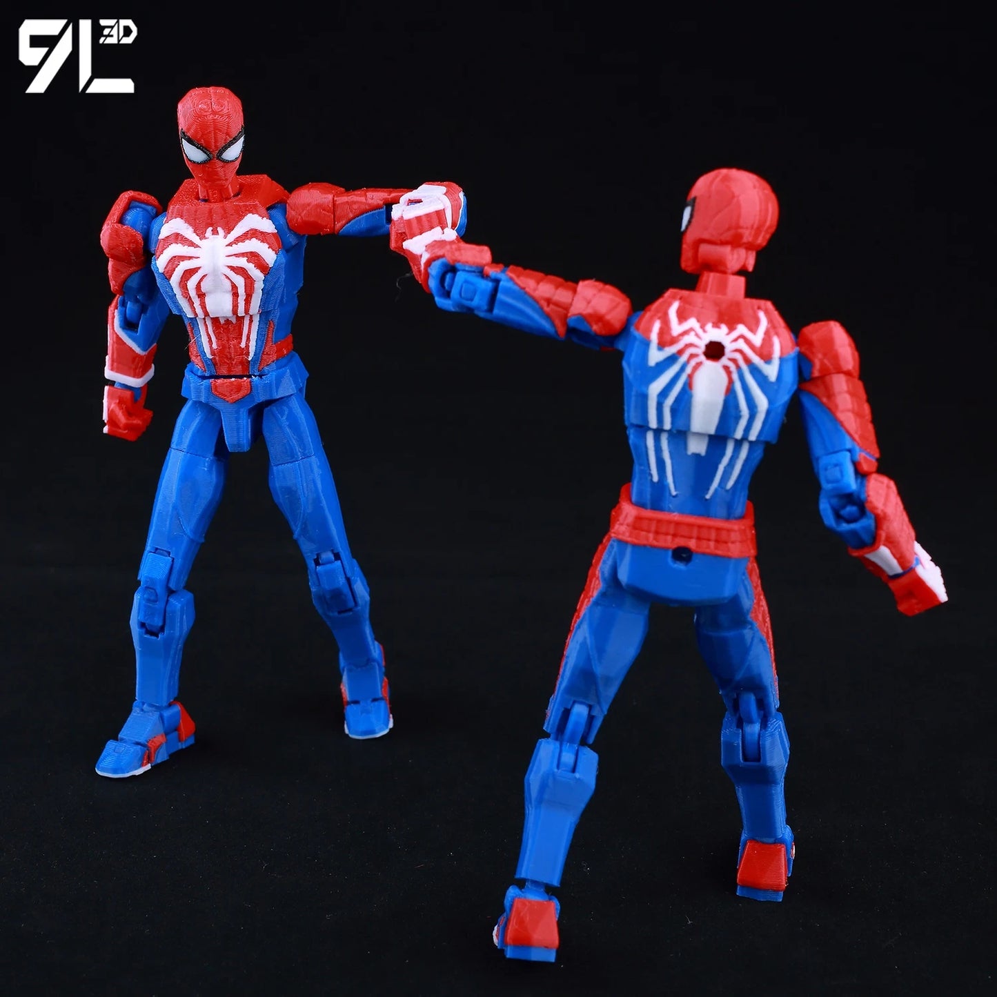 3D Printed Spider-Man Ironspider Action Figure Anime Dummy Model Multi-joint