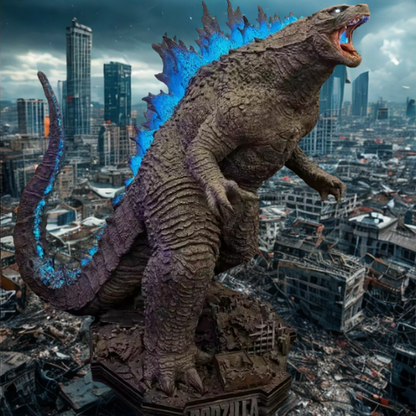 20" Giant Godzilla Heat Ray Figure – Light Up PVC Movie Model Collectible Toy