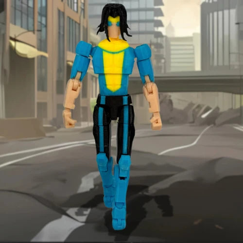 3D Printed Long Hair Invincible S3 Action Figure - 1/12 Scale Villain Mark Grayson