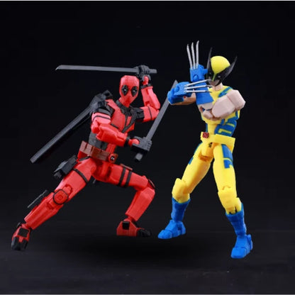 3D Printed Deadpool Wade Wilson - Marvel Characters Action Figures w/ Accessories