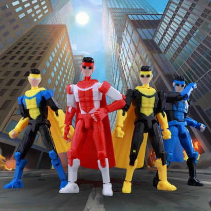 3D Printed Invincible 2.0 Action Figure - Multi-Jointed Movable Superhero Anime